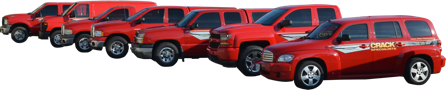 Fleet of red trucks